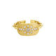 SILVANE Brushed Sunflower Paved Ring in S925 Sterling Silver